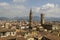 Panorama of roofs and towers of Florence