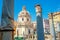 Panorama of the ruins of the ancient Roman forum