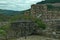 Panorama of a ruins of Tsarevets, medieval stronghold located on a hill with the same name in Veliko Tarnovo