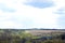 Panorama of the rural landscape in the early summer