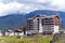 Panorama of Russian resort town Sochi Roza Hutor