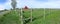 Panorama Rustic Barn and Fence