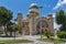 Panorama of Saint Andrew Church, the largest church in Greece, Patras, Peloponnese, Greece