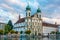 Panorama Saint Francis Xavier church at Swiss town Luzern