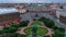Panorama of Saint Isaac's Square from Saint Isaac's Cathedral in the summer timelapse. St Petersburg. Russia.