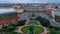 Panorama of Saint Isaac\'s Square from Saint Isaac\'s Cathedral in the summer timelapse. St Petersburg. Russia.