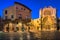 Panorama of Saint Mary Cathedral in the Evening, Tarragona, Catalonia, Spain
