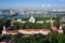 Panorama of Saint Petersburg. Russia. City center. Aeral view to Alexander Nevsky Lavra Monastery in Saint Petersburg, Russia