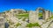 Panorama of Salona old ruins in Dalmatia region, Croatia.