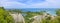 Panorama of Scarborough Bluffs. Toronto, Canada