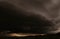 Panorama scenic cloudscape of Dark sky and black clouds, dramatic storm clouds before rainy