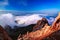 Panorama of Schalbus-Dag mountain at sunset , Dagestan, Caucasus Russia