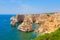 Panorama of Sea Cliffs in Algarve, Portugal