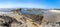 Panorama of Sea Lion Rock beach on a beautiful sunny day.