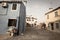 Panorama from a secondary street in burano Island, Venice