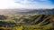 Panorama of Semien mountains and valley around Lalibela Ethiopia