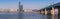 panorama,Seoul Subway and Bridge at Hanriver in Seoul, South korea