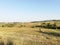 Panorama of Serbian arable fields at the time of wheat harvest,landscape Balkan gender fields