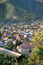 Panorama of Sheki city in the mountains, Azerbaijan