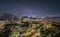 Panorama shot of Sandton City Johannesburg at night in Gauteng