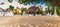 Panorama shot at Wat Xieng Thong Golden City Temple in Luang P