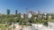 Panorama showing cityscape over Tirana with its colorful apartment buildings and skyscrapers timelapse, Tirana, Albania.