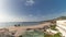 Panorama showing the coastline of the village of Sesimbra timelapse. Portugal