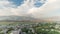 Panorama showing Gjirokastra city from the viewpoint of the fortress of the Ottoman castle of Gjirokaster timelapse.