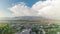 Panorama showing Gjirokastra city from the viewpoint of the fortress of the Ottoman castle of Gjirokaster timelapse.