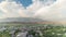 Panorama showing Gjirokastra city from the viewpoint of the fortress of the Ottoman castle of Gjirokaster timelapse.