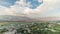 Panorama showing Gjirokastra city from the viewpoint of the fortress of the Ottoman castle of Gjirokaster timelapse.