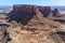 Panorama showing the Island in the sky mesa in Canyonlands national park