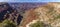 A panorama showing tributary stream to the Colorado River of the Grand Canyon, Arizona