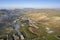 Panorama of Sicilian caltagirone countryside