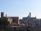 Panorama of Siena with the metropolitan cathedral of Saint Mary of the Assumption and the Basilica of San Domenico . Tuscany, Ital