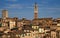 Panorama of Siena with Palazzo Pubblico