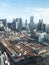 Panorama Singapore skyline and Chinatown