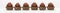 Panorama Six Chocolate Cup Cakes Panoramic Web Banner