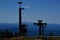 Panorama and Ski Lift at Mount Hood, Volcano in the Cascade Range, Oregon