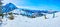 Panorama of ski run, Zwieselalm mount, Gosau, Austria