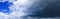panorama sky and cloud with storm dark in summer time beautiful background