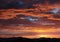 Panorama Sky cloudy sunset. Wild beauty nature.