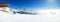 Panorama of a slope in Strbske Pleso ski resort