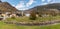 Panorama of the small village Chironico, is a fraction of the municipality of Faido, in the Canton of Ticino, Switzerlan