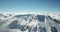 Panorama of snow mountains. The tops of the peaks. Epic moments drone.