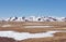 Panorama of snowcapped Himalaya mountans in Tibet, China