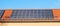 Panorama solar roof in the sun