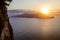 Panorama of Sorrento Peninsula from Capri Island