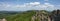 Panorama of South Ural mountains