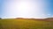 Panorama of spring plowed field